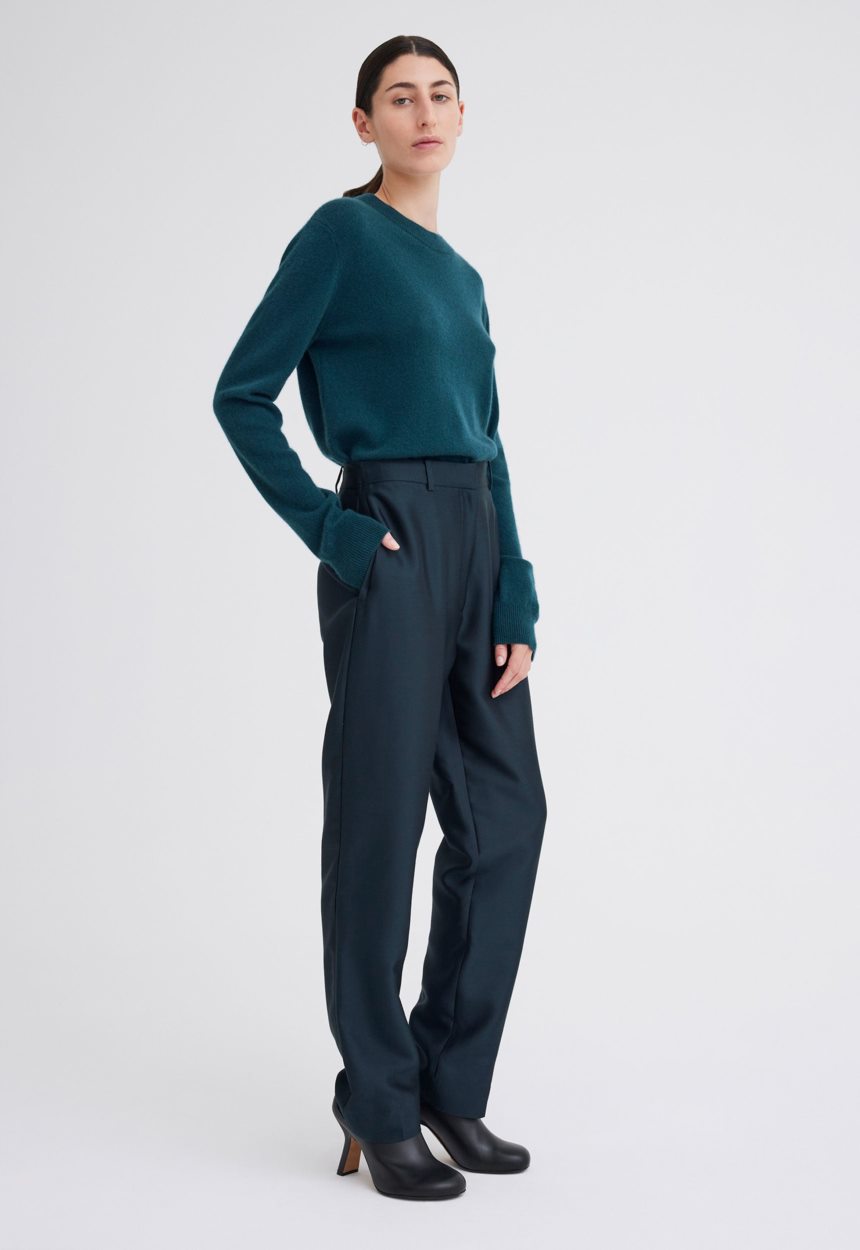 Jac + Jack Novel Silk Wool Pant - Bavaria Green